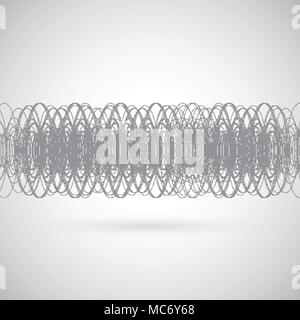 Cercles sur fond gris, vector Illustration de Vecteur