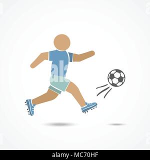 Joueur de football illustration Illustration de Vecteur