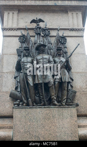 Monument aux soldats et marins à Portland, Maine Banque D'Images