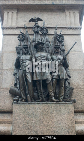 Monument aux soldats et marins à Portland, Maine Banque D'Images