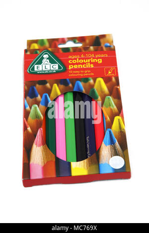 Pack d'Early Learning Centre Crayons de couleur Banque D'Images
