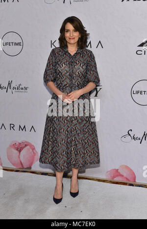 New York, 13 avril 2018. Tina Fey assiste à la variété Power of Women : New York au Cipriani Wall Street le 13 avril 2018 à New York. Crédit : Erik Pendzich/Alamy Live News Banque D'Images
