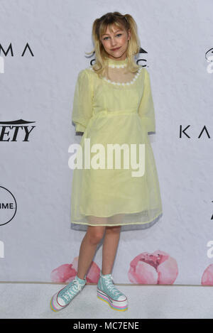 New York, 13 avril 2018. Grace VanderWaal assiste à la variété Power of Women : New York au Cipriani Wall Street le 13 avril 2018 à New York. Crédit : Erik Pendzich/Alamy Live News Banque D'Images