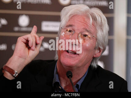 Zurich, Switerzland - 09 septembre 2012 : Richard Gere à la 8. Festival du Film de Zurich, appuyez sur Appeler pour l'arbitrage vidéo dans le monde entier d'utilisation | Banque D'Images