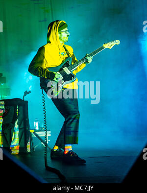 Las Vegas, NV, USA. 13 avr, 2018. ***Couverture maison*** Portugal l'homme à la Chelsea à The Cosmopolitan of Las Vegas à Las Vegas, NV le 13 avril 2018. Crédit : Erik Kabik Photography/media/Alamy Punch Live News Banque D'Images