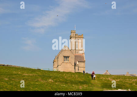 Église St Helen, Lundy Island, Devon, Angleterre, Royaume-Uni Banque D'Images