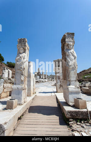 Hercules porte dans l'ancienne ville d'Ephèse en Turquie. Banque D'Images