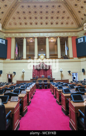 Intérieur de la Rhode Island State House à Providence, RI, USA Banque D'Images