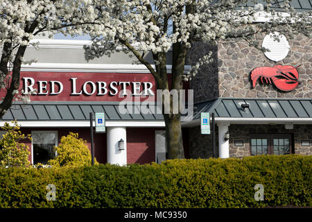 Un logo affiche à l'extérieur d'un homard rouge restaurant lieu de Columbia, Maryland le 13 avril 2018. Banque D'Images