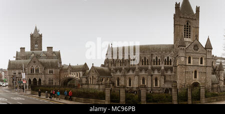 April 12th, 2018, Dublin Irlande - La Cathédrale Christ Church, de l'organisation des diocèses de Dublin et Glendalough. Banque D'Images