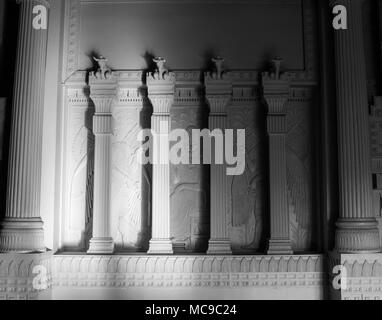 Détail de l'intérieur du temple maçonnique abandonnés à l'hôtel Maison au centre-ville de Yakima, Washington, dans le Nord-Ouest du Pacifique Banque D'Images