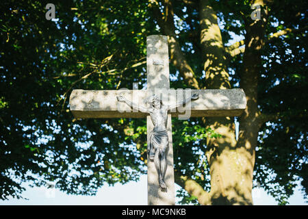 Crucifix représentant la crucifixction de Jésus-Christ Banque D'Images