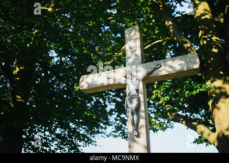 Crucifix représentant la crucifixction de Jésus-Christ Banque D'Images