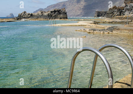Piscine naturelle', 'Las Macetas El Golfo, Fronteral, l'île de El Hierro, îles canaries, espagne. Banque D'Images