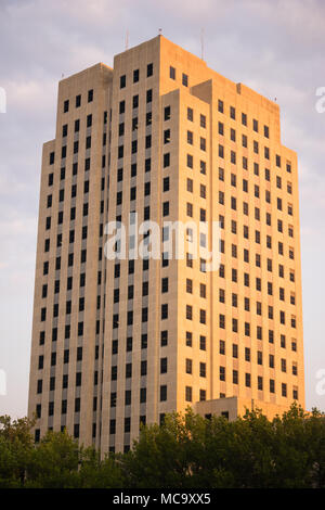 Matin vient à la capitale de l'État à Bismarck, Dakota du Nord Banque D'Images