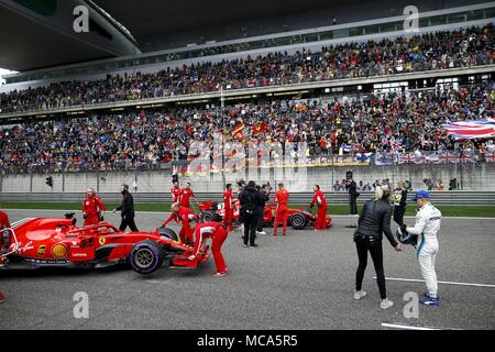 Shanghai, Chine. 14 avr, 2018. Shanghai : Sport Automobile : Formule 1 2018 Grand Prix de Chine Heineken Chinese Grand Prix de Formule 1 Circuit de Shanghai Avril 14, 2018 à Shanghai, Chine. Utilisation dans le monde entier | Credit : dpa/Alamy Live News Banque D'Images