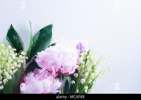 Lilas, pivoines et roses Lilly de la pr. Banque D'Images