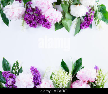 Lilas, pivoines et roses Lilly de la pr. Banque D'Images