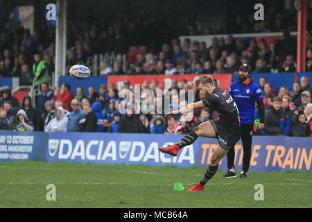 Wakefield, UK 15 Avril 2018Betfred Super League rugby, Wakefield Trinity v St Helens ; Danny Richardson de St Helens Crédit : convertit les images News/Alamy Live News Crédit : Nouvelles Images/Alamy Live News Banque D'Images