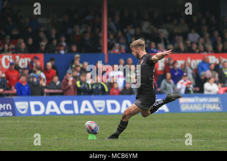 Wakefield, UK 15 Avril 2018Betfred Super League rugby, Wakefield Trinity v St Helens ; Danny Richardson de St Helens Crédit : convertit les images News/Alamy Live News Crédit : Nouvelles Images/Alamy Live News Banque D'Images