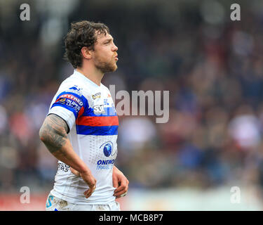8 avril 2018, Beaumont stade juridique, Wakefield, Angleterre ; Betfred Super League rugby, Wakefield Trinity v St Helens ; Scott Habitat Expo de Wakefield Trinity Credit : Nouvelles Images/Alamy Live News Banque D'Images