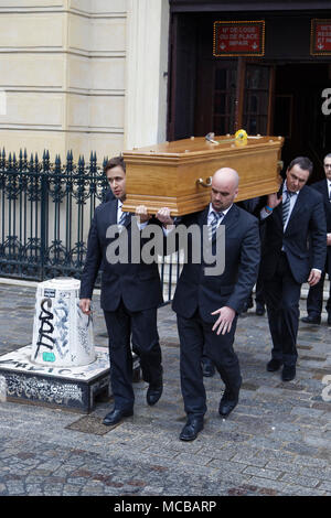 Paris, France. Apr 12, 2018. Jacques Higelin funérailles au Cirque d'hiver le 12 avril 2018 à Paris, France. Banque D'Images