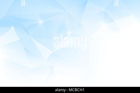 Abstract Blue et Blanc Fond Mosaïque polygonal. Brochure design Template Illustration de Vecteur