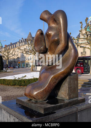 Henry Moore, de la mère et de l'enfant 1983-1984, Avenue de la liberté, la Ville de Luxembourg, Europe Banque D'Images