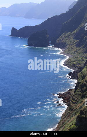 Vue de Santana à la réserve naturelle de la Rocha do Navio, Nord Ouest de l'île de Madère (Portugal), madère, PETER GRANT Banque D'Images