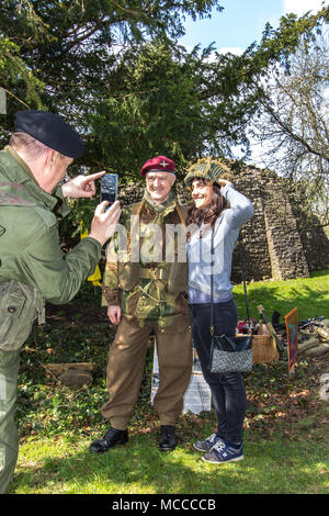 L'histoire St Briavels en action Banque D'Images