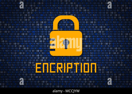 Mot de passe fort encription. Protection des données du piratage. La cyber-sécurité. Le cryptage des données. Protéger l'information en réseau et Internet. Pare-feu. Hack Banque D'Images