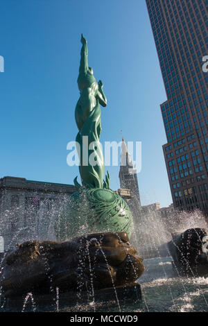 Fontaine de Vie Éternelle Cleveland Ohio Banque D'Images