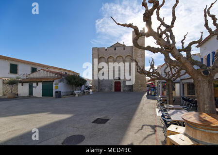 Église presbytérienne de Saintes Maries de la Mer - Camargue - France Banque D'Images