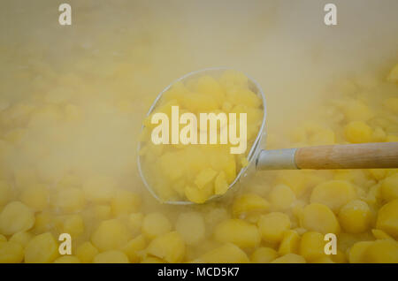 Tambov, Région de Tambov, en Russie. Apr 15, 2018. La cuisson des pommes de Tambov dans le pot Crédit : Aleksei Sukhorukov/ZUMA/Alamy Fil Live News Banque D'Images