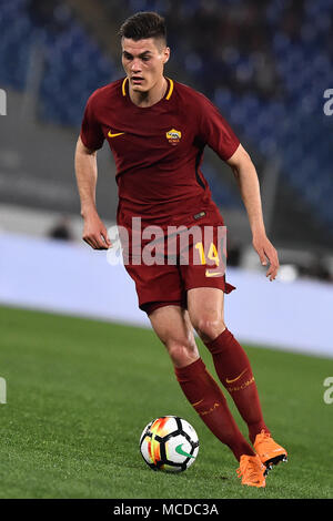 Rome, Italie. Apr 16, 2018. Un Football-Serie-Lazio vs Roma -Rome 15-Apr-2018 dans la photo Patrick Schick Photographe01 Photo Credit : agence photo indépendante/Alamy Live News Banque D'Images