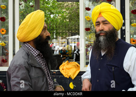 Rome, Italie, 15/04/2018 : célébration annuelle de Nagar Kirtan à Rome, Italie Banque D'Images