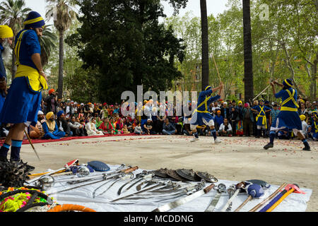 Rome, Italie, 15/04/2018 : célébration annuelle de Nagar Kirtan à Rome, Italie Banque D'Images