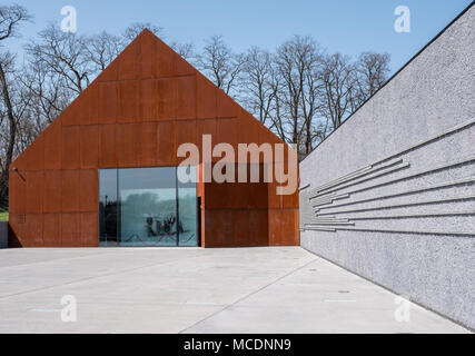 Markowa Pologne. Musée de la famille Ulma de pôles sauver les Juifs dans la seconde guerre mondiale, conçu par Nizio Design. Banque D'Images