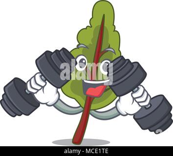 Caractère chard remise en forme cartoon style vector illustration Illustration de Vecteur