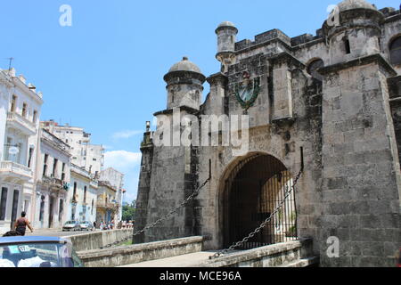 Policia Nacional Revolucionaria, La Havane, Cuba Banque D'Images