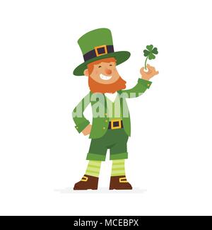 Saint Patrick - vector cartoon caractères modernes personnes illustration Illustration de Vecteur