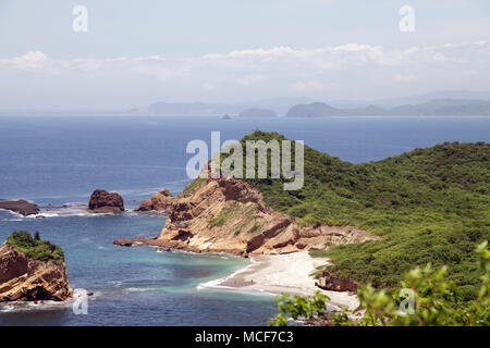 Playa Turtuga au Parc National Machalilla côtières en Equateur côte du Pacifique. Banque D'Images