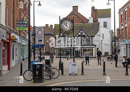 Le centre-ville de Wellington, qui fait maintenant partie de Telford, Shropshire, Angleterre. Banque D'Images