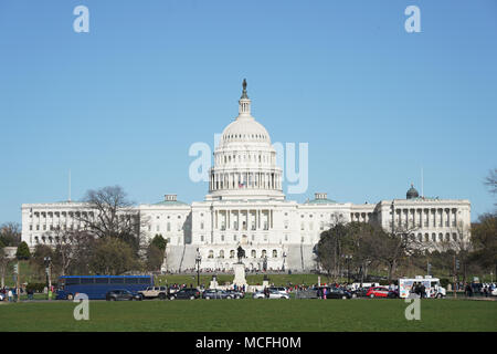 Une vue générale du bâtiment du Capitole à Washington DC aux États-Unis. À partir d'une série de photos de voyage aux États-Unis. Date de la photo : Vendredi, Banque D'Images