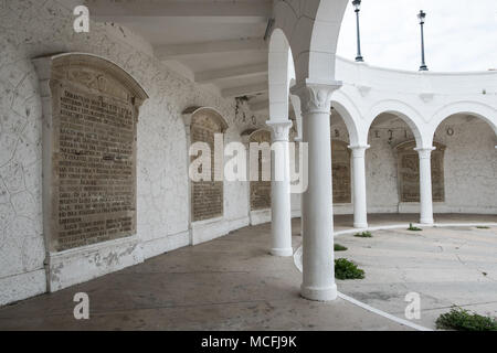 La ville de Panama, Panama - mars 2018 : monument Parc Français Français alias Plaza (Plaza de España) dans la région de Casco Viejo, Panama City, Panama Banque D'Images