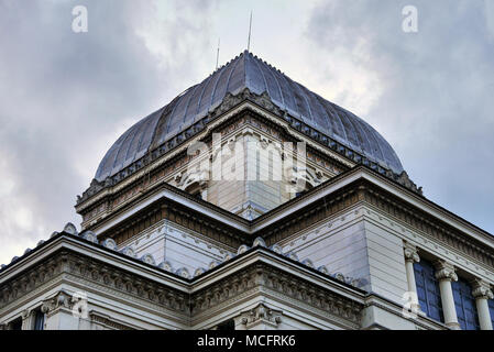 La Synagogue située dans le quartier juif, Rome, Italie Banque D'Images