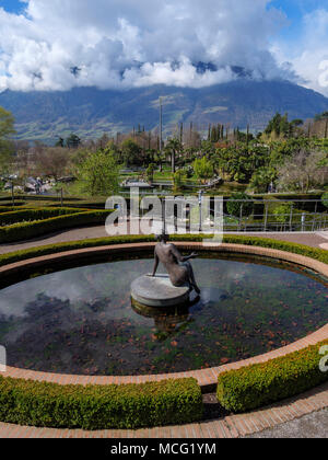 Jardins du château de Trauttmansdorff, Meran-Merano, département Bozen-South Tyrol, Italie Banque D'Images