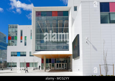 Nouveau campus de l'Emily Carr University of Art and Design qui a ouvert ses portes en 2017 sur la région de Great Northern Way Vancouver, BC, Canada Banque D'Images