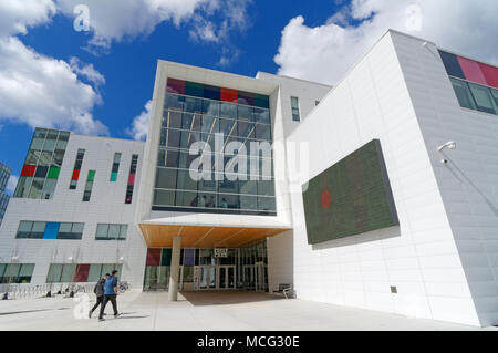 Nouveau campus de l'Emily Carr University of Art and Design qui a ouvert ses portes en 2017 sur la région de Great Northern Way Vancouver, BC, Canada Banque D'Images