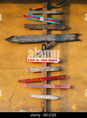 Une direction en signe de Key West, Floride. Banque D'Images